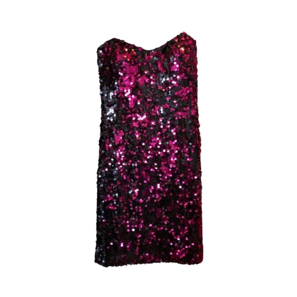 Sequins Mini Strapless dress
